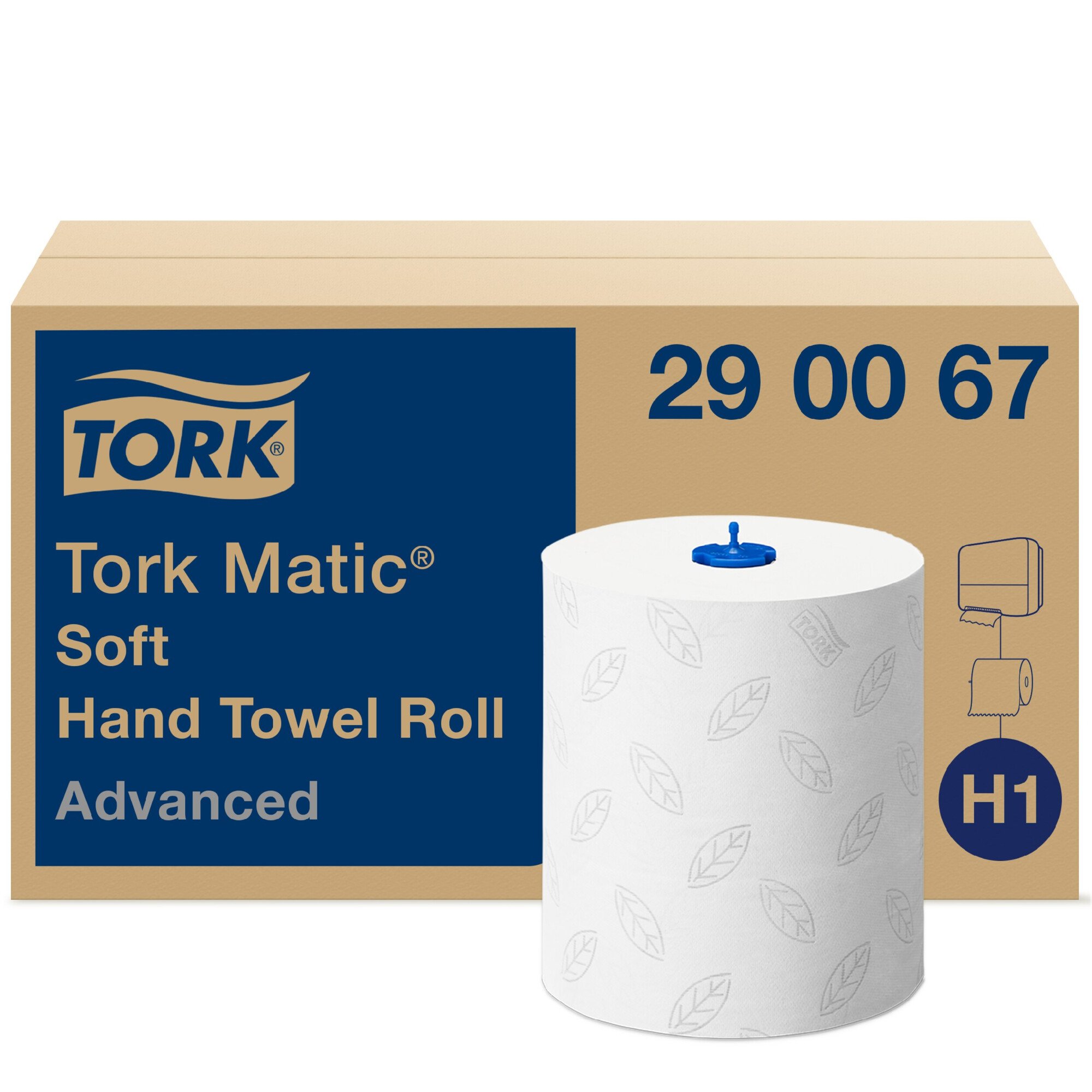 Tork Χειροπετσέτα Ρολό  Matic 2 Φύλλων Λευκή 150 m