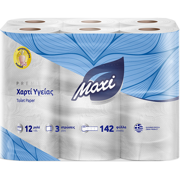 Χαρτί Τουαλέτας Deco 3 Φύλλων Με Άρωμα 80 gr 12 Τεμ