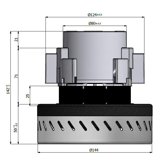 Μοτέρ Νερού 230V/1200W Με 1 Φτερωτή